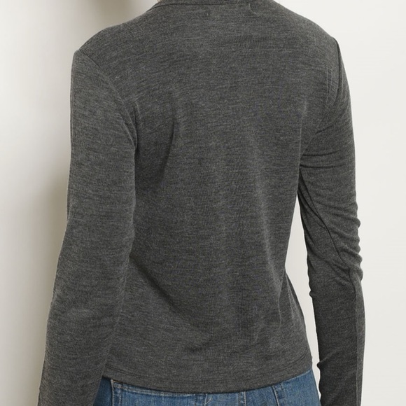 Charcoal Grey Long Sleeve Top - Picture 3 of 3